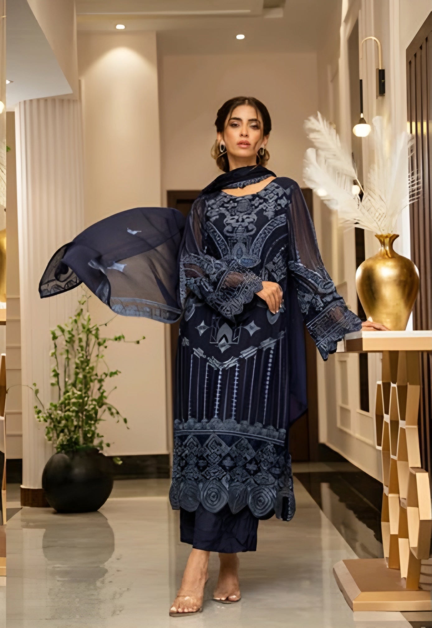 Zouj Ensembles Luxury Chiffon-D1.2