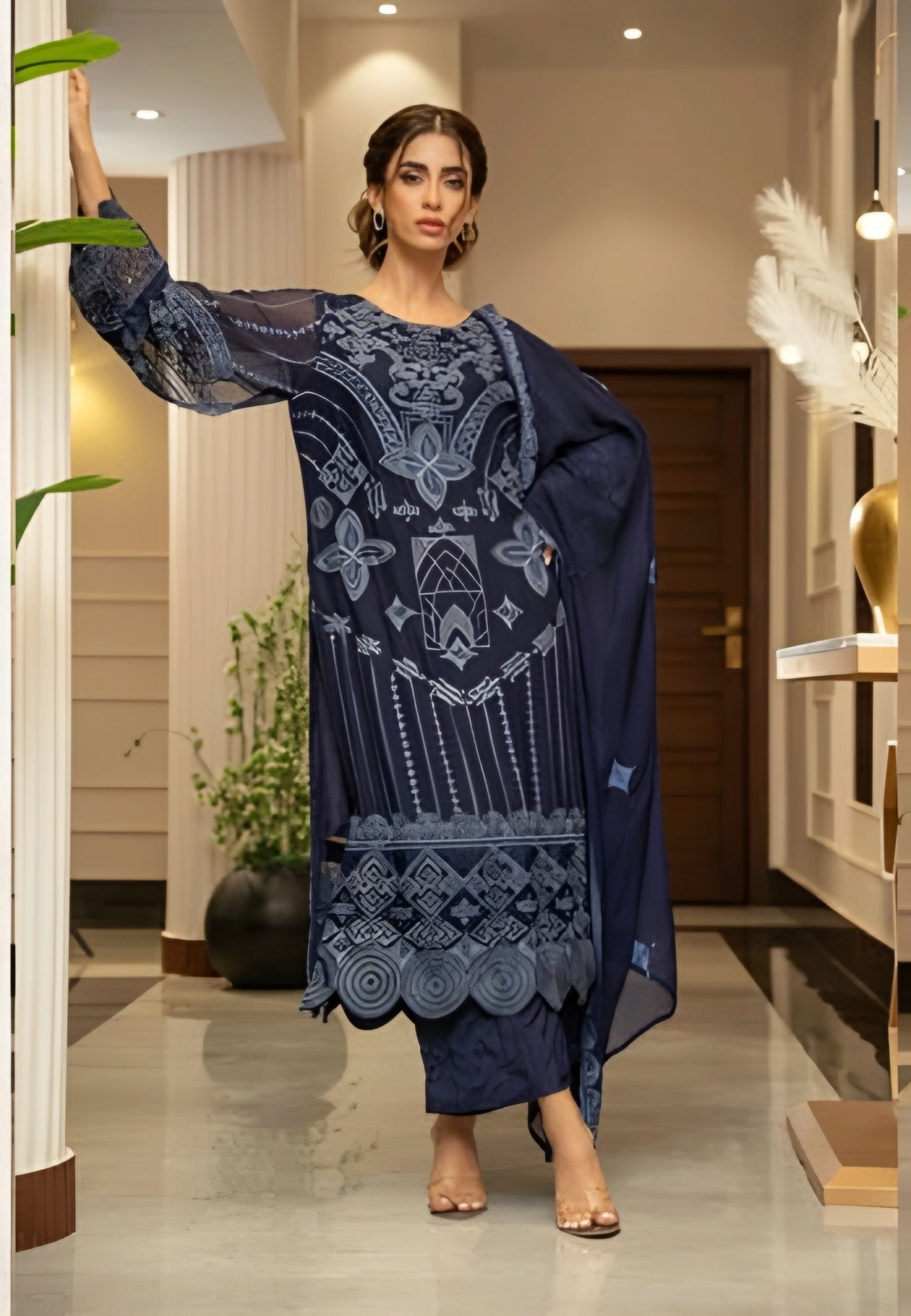 Zouj Ensembles Luxury Chiffon-D1.2