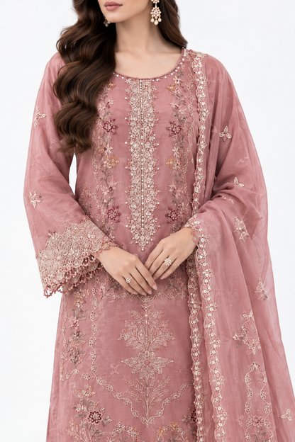 3-Piece Embroidered stitched