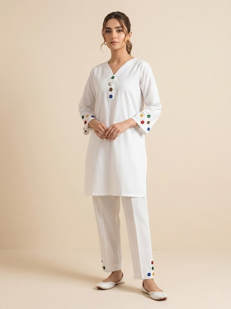 2-PIECE STITCHED