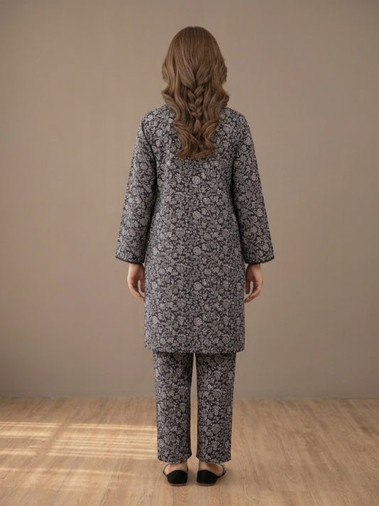 Monochrome 2-Piece Stitched