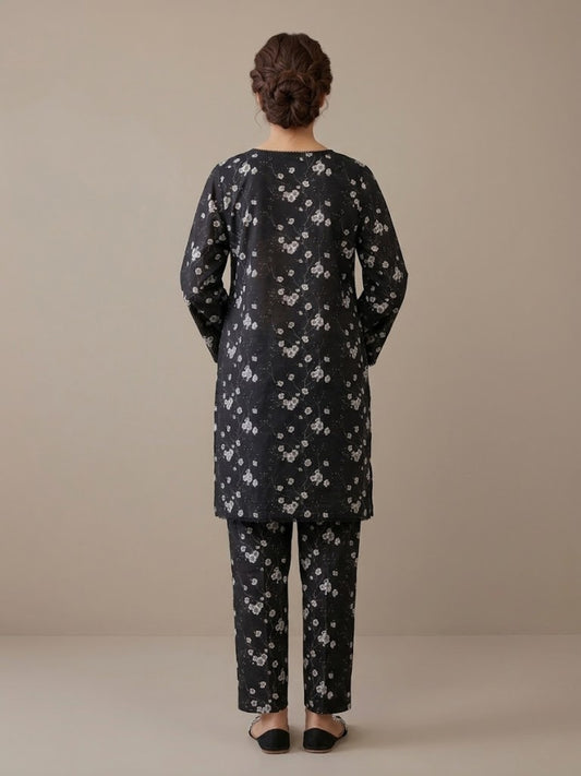 Monochrome 2-Piece Stitched